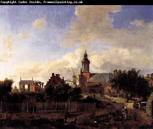 Jan van der Heyden Street before Haarlem Tower
